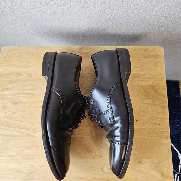 Cole Haan Men’s Black Leather Cap Toe Oxford Dress Shoes Size 9.5 M Preppy S105 main image 5